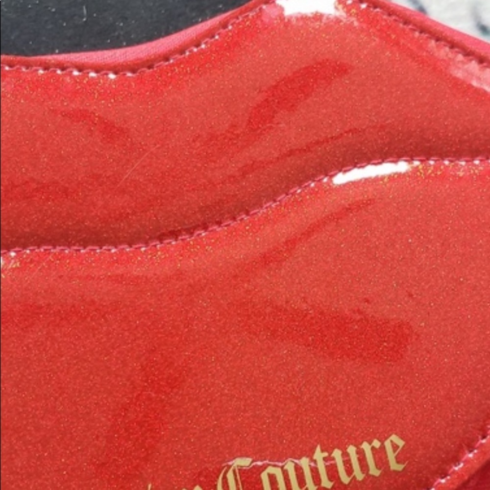 Final! Nwot Juicy Couture Kissable Red Lips Cosmetic Bag/Purse /Jewelry Holder!! View 6